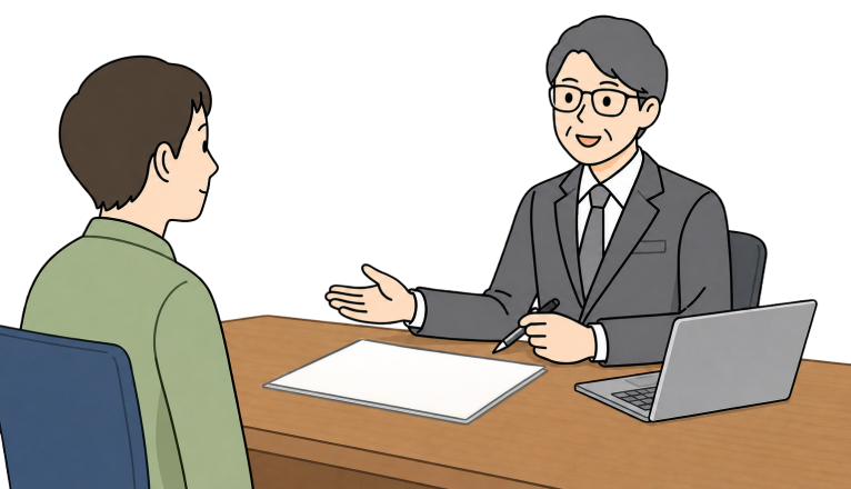 相談風景のイラスト