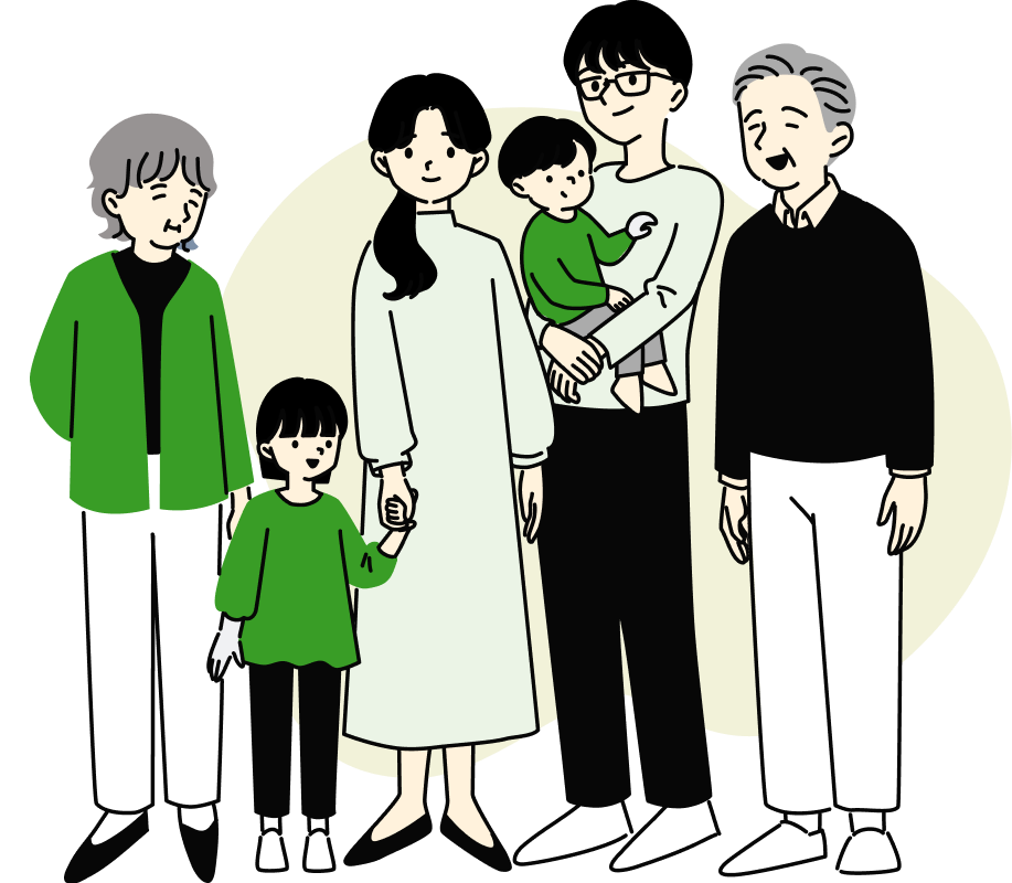 ライフプラン・相続・お金のサポートのイラスト