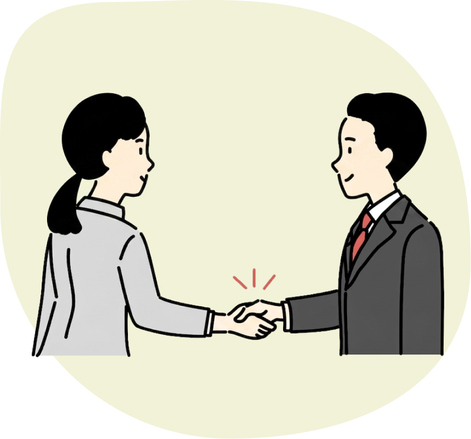 許認可・補助金サポートのイラスト